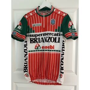 1986 Brianzoli Francesco Moser Vintage Cycling Jersey Italy Team Shirt L‎ Eroica